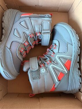 New Polar Trekker Kids' Waterproof Boots - Gray/Platinum